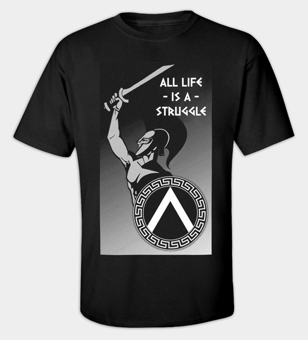 Spartansk Krigare t-shirt