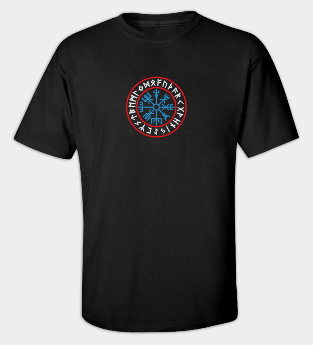 Vegvisir broderad t-shirt
