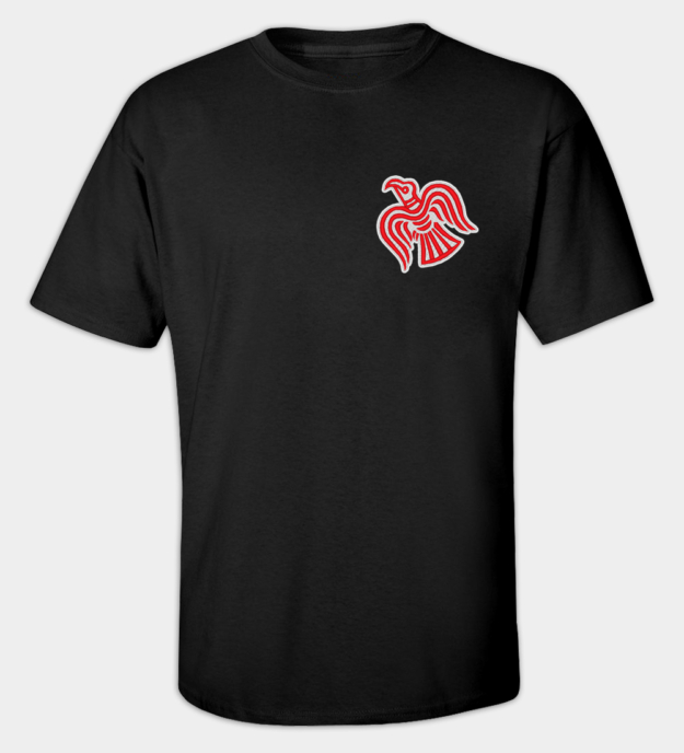 Viking korp motiv broderad t-shirt