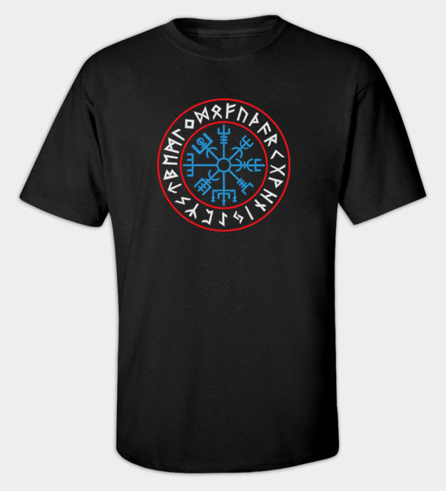 Vegvisir broderad t-shirt