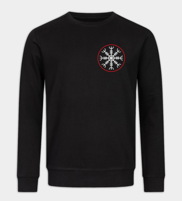Ægishjálmur broderad sweatshirt