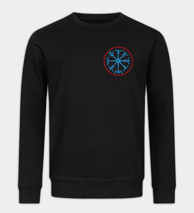 Vegvisir broderad sweatshirt