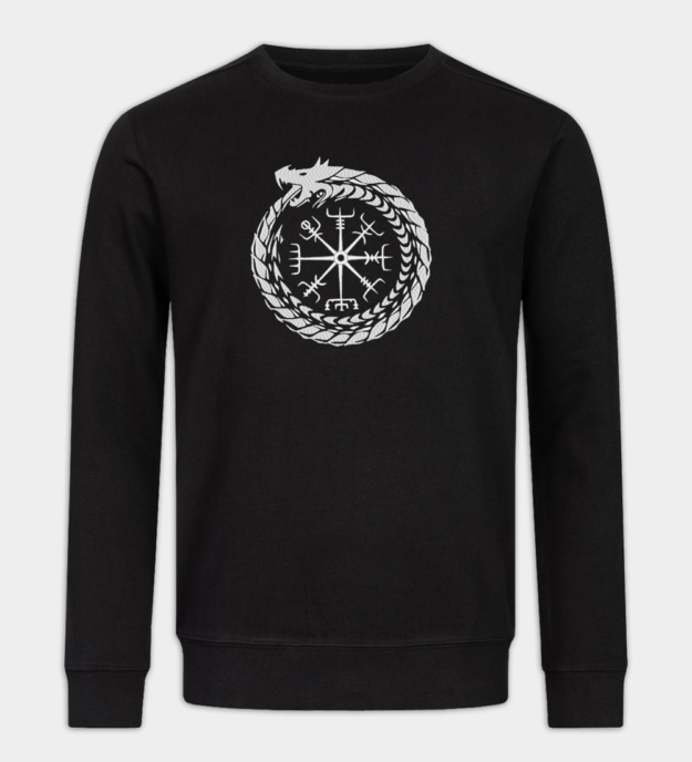 Midgårdsormen broderad sweatshirt