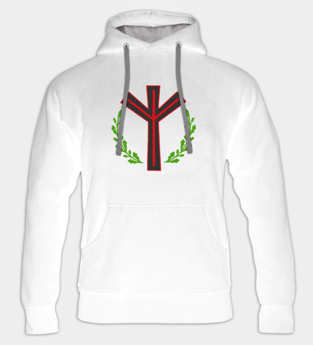 Algiz-runa broderad hoodie
