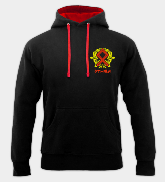 Othala-runa broderad hoodie