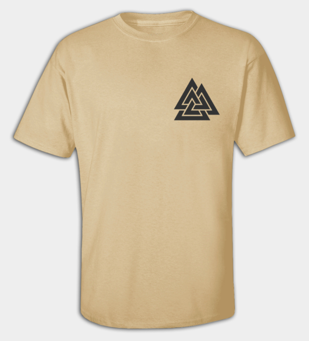 Valknut broderad t-shirt