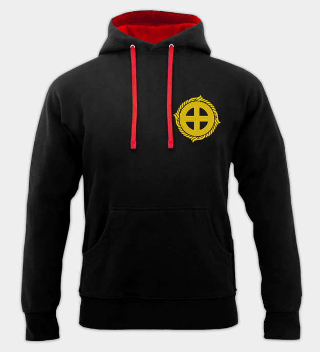 Solkors broderad hoodie