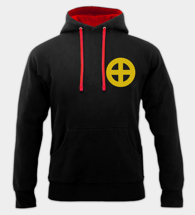 Solkors broderad hoodie