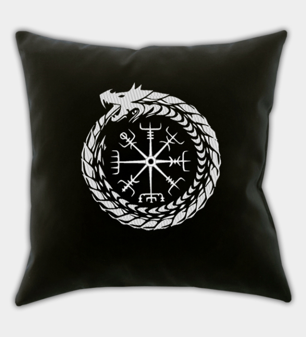 Midgårdsormen Broderat Prydnadskuddfodral