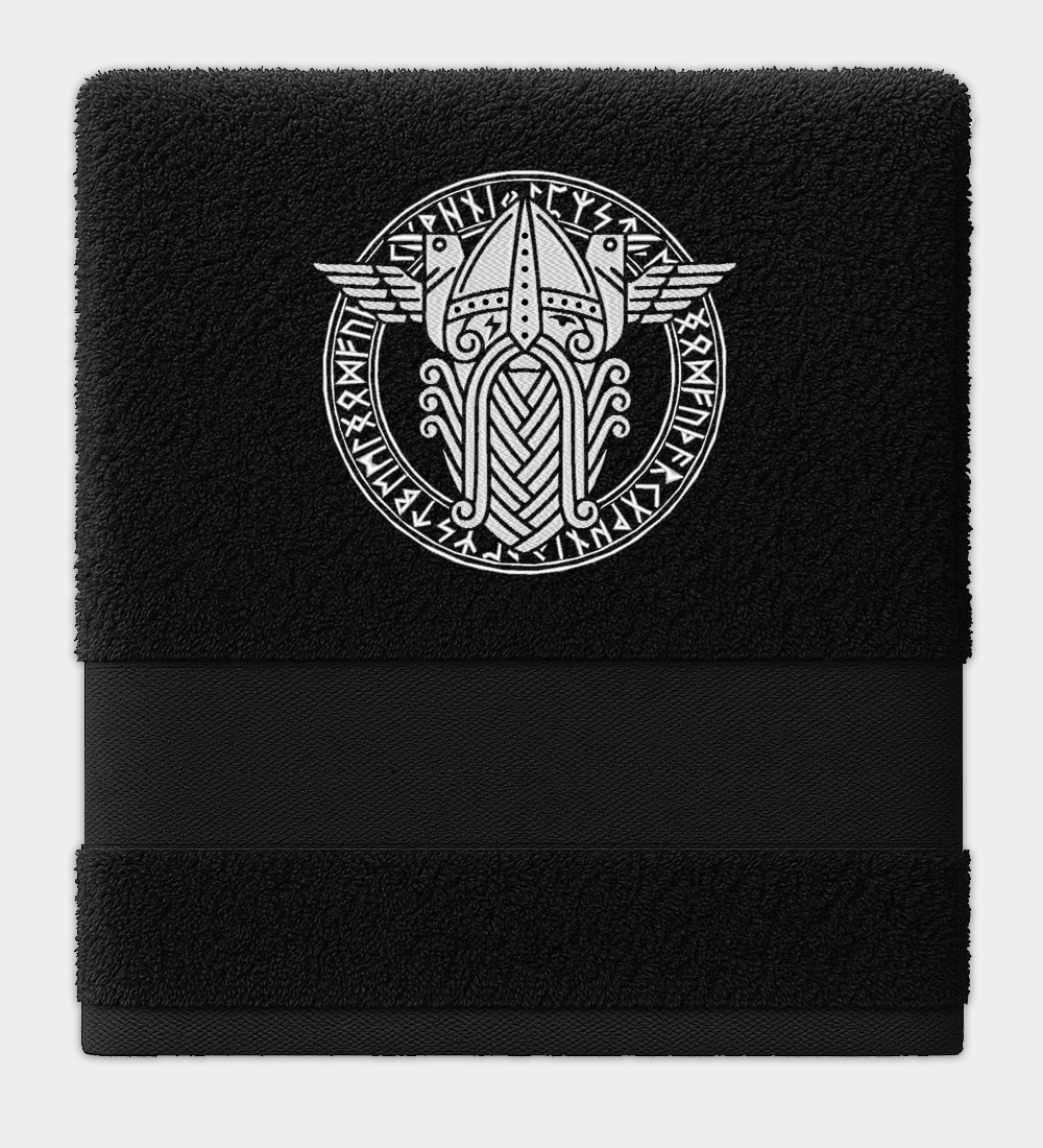 Oden broderad handduk Oden broderad handduk