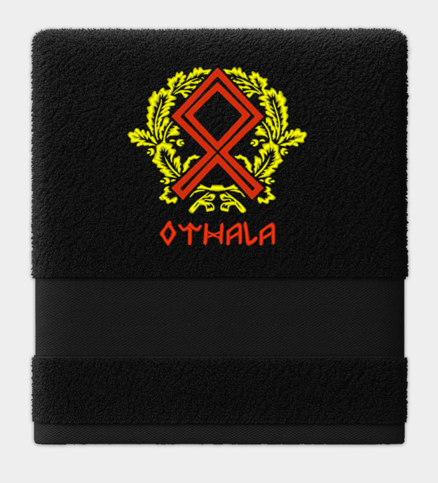 Othala broderad handduk