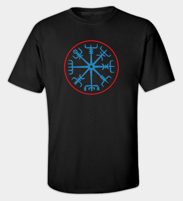 Vegvísir broderad t-shirt