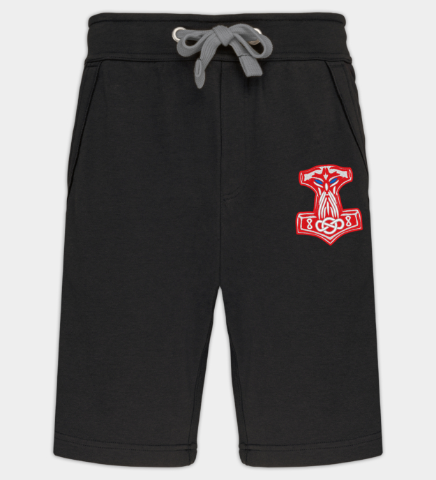 Mjolnir broderade bermudashorts